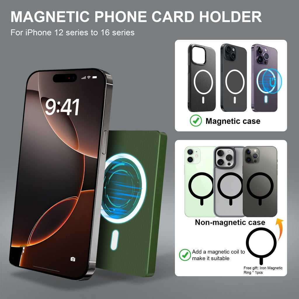 Carteira Pop-Up Minimalista com Clipe para Dinheiro, Porta-Cartões Slim de Alumínio com Bloqueio RFID