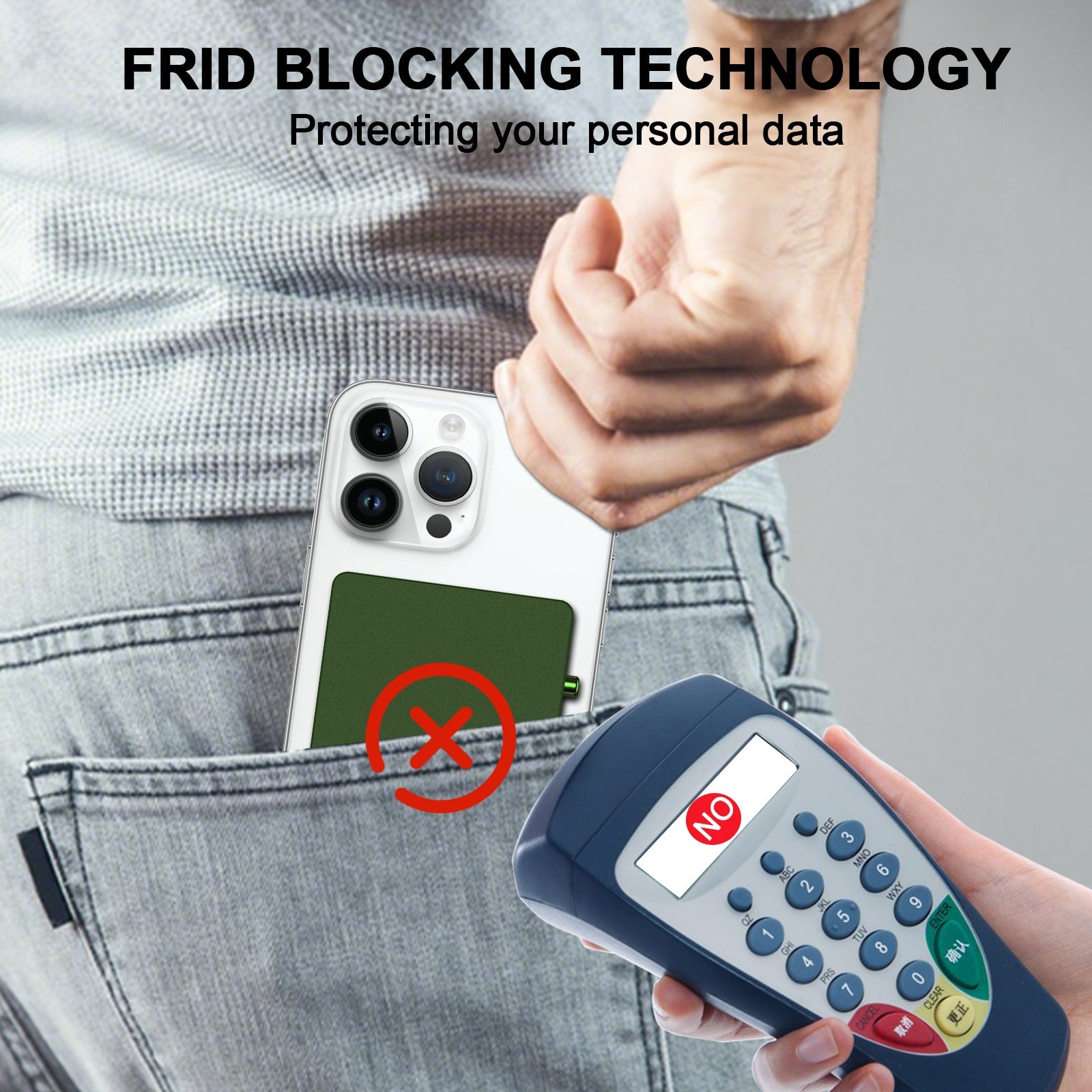 Carteira Pop-Up Minimalista com Clipe para Dinheiro, Porta-Cartões Slim de Alumínio com Bloqueio RFID