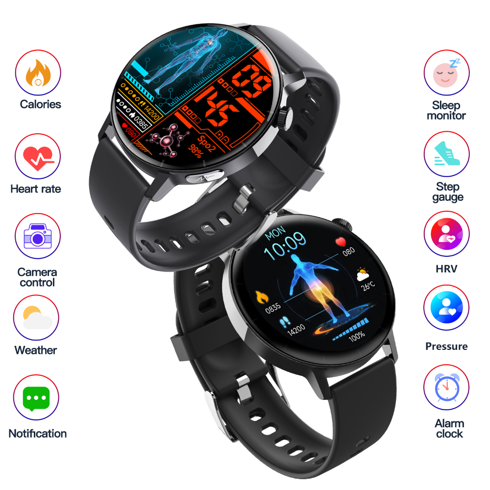 Smartwatch com Monitor de ECG e Glicose Não Invasiva – Relógio Inteligente com Análise de Componentes Sanguíneos