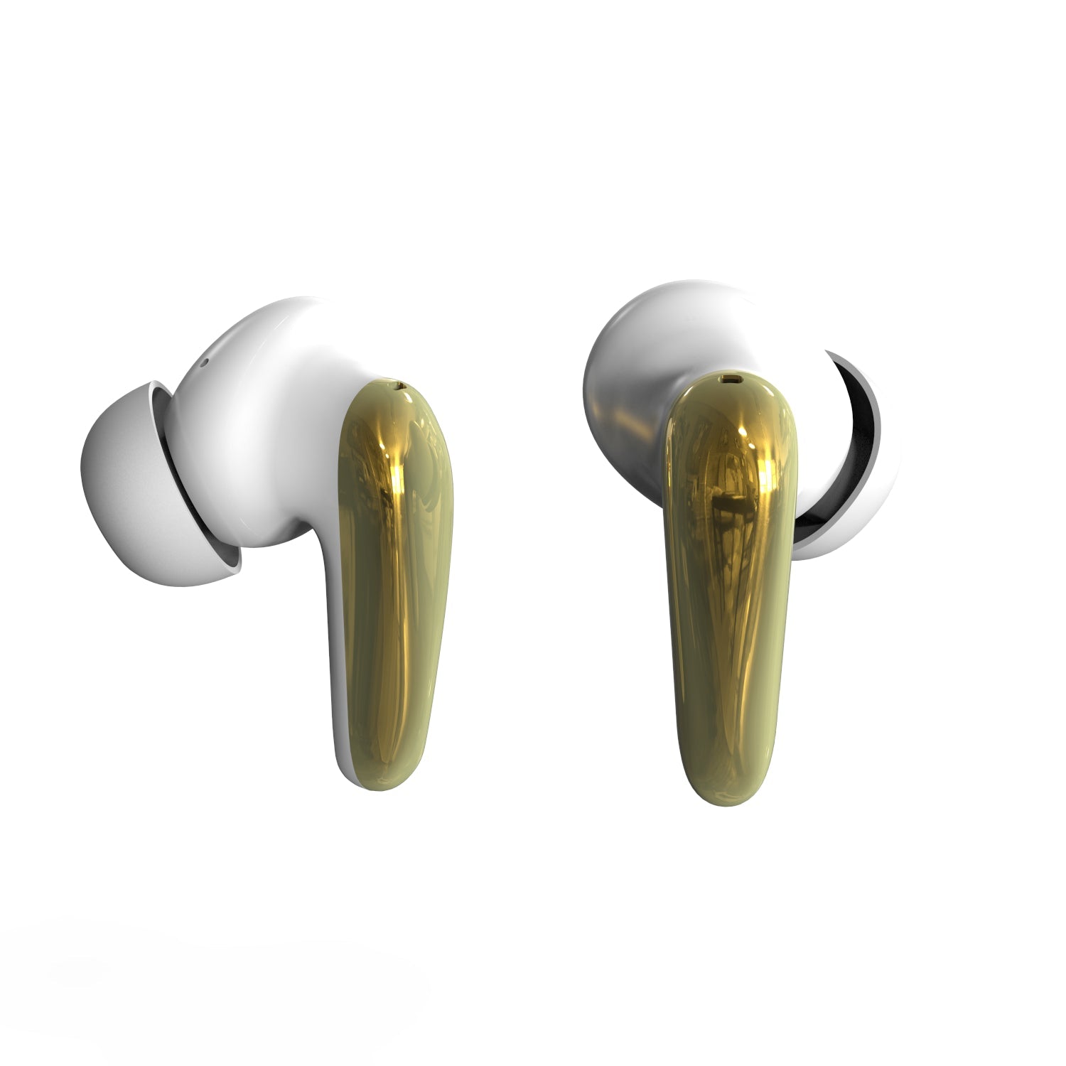 Fones de Ouvido AIR Focus ANC Pearl White e Gold com Cancelamento Ativo de Ruído (In Ear Sem Fio)