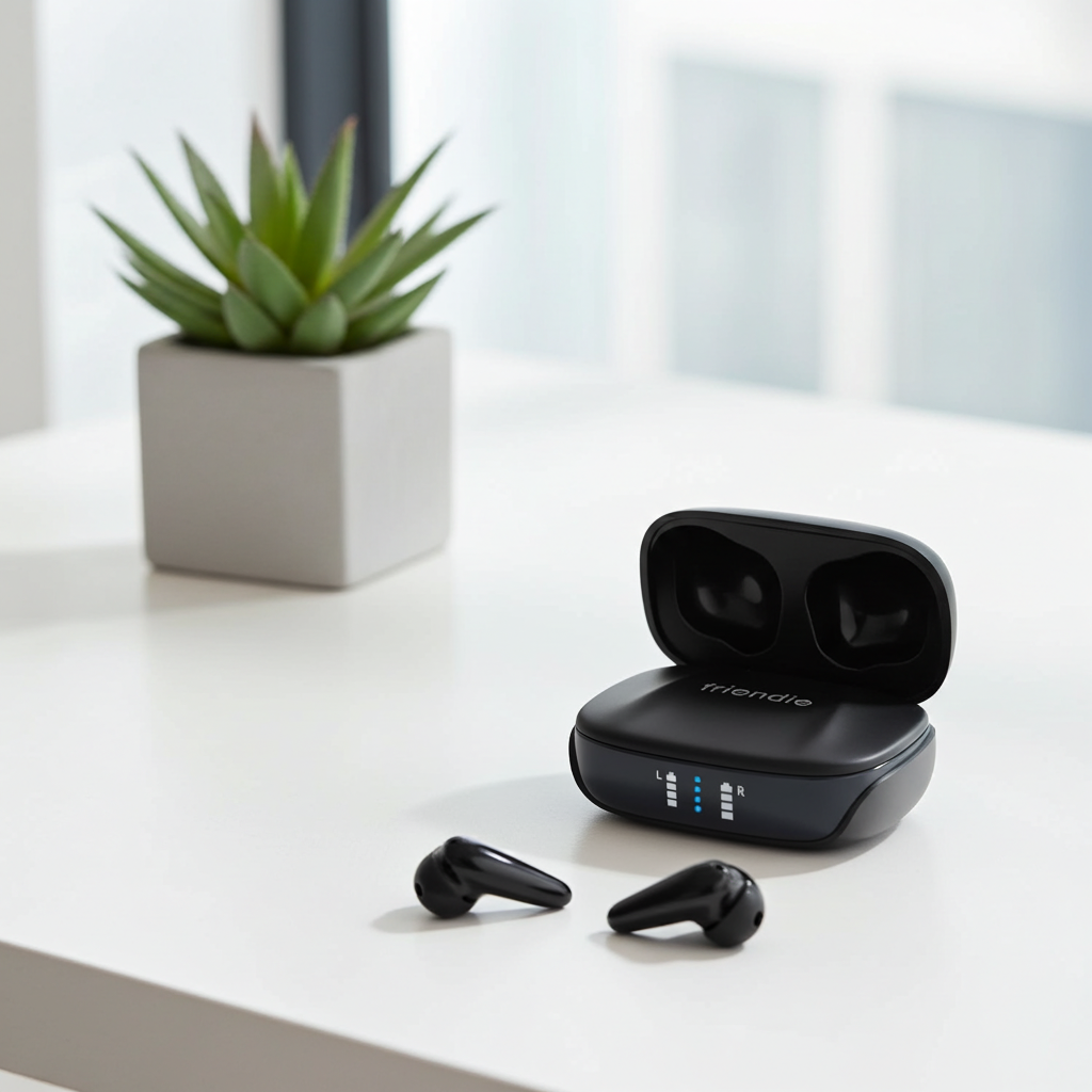 AIR Focus ANC Preto Fosco – Fones de Ouvido Intra-auriculares Sem Fio com Cancelamento Ativo de Ruído